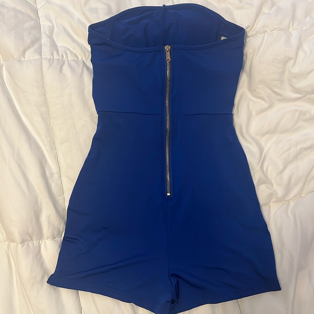 Blue short romper